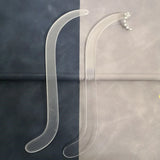 10pcs Acrylic Earring Try On Stick Jewelry Display Holder Rack