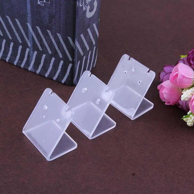 10pcs Acrylic Earrings Storage Box Jewelry Organizer Display Stand