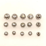 10pcs Clear Crystal Replacement Body Piercing Beads 3/4/5mm