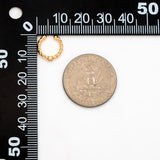 10pcs Clear CZ Adjustable Ear Cuffs, Plated Brass Earwire Earring Clips