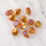 10pcs Clear Irregular Crystal Stone Loose Beads for Jewelry Making