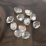 10pcs Clear Irregular Crystal Stone Loose Beads for Jewelry Making