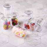 10pcs Clear Plastic Bead Containers Cosmetic Samples Container Pot Jars
