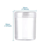 10pcs Clear Plastic Bead Containers Cosmetic Samples Container Pot Jars