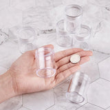 10pcs Clear Plastic Bead Containers Cosmetic Samples Container Pot Jars