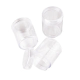 10pcs Clear Plastic Bead Containers Cosmetic Samples Container Pot Jars
