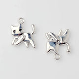 10pcs Cat Animal Pendant Charms For DIY Jewelry Making