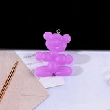 10pcs Colorful Animal Balloon Bear Resin Charms DIY Jewelry Making