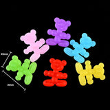 10pcs Colorful Animal Balloon Bear Resin Charms DIY Jewelry Making