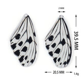 10pcs Colorful Butterfly Wings Acrylic Pendants for DIY Earrings