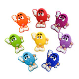 10pcs Chocolate Silicone Beads for DIY Bracelets, Pacifier Chain, Jewelry Making