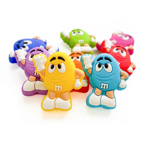 10pcs Chocolate Silicone Beads for DIY Bracelets, Pacifier Chain, Jewelry Making