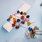 10pcs Colorful Resin Heart Lollipop Charms for DIY Necklace Keychain C538