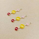 10pcs Geometric Floating Enamel Charms Pendant for Jewelry Making