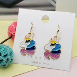 10pcs Unicorn Enamel Charms Pendant Base Metal Animals Finding DIY Jewelry