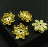 10pcs Copper Chrysanthemum Charms Pendant Earrings DIY Jewelry Supplies