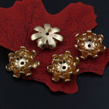 10pcs Copper Chrysanthemum Charms Pendant Earrings DIY Jewelry Supplies