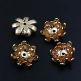 10pcs Copper Chrysanthemum Charms Pendant Earrings DIY Jewelry Supplies