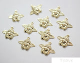 10pcs Copper Plated 18K Angel Cupid Pendant