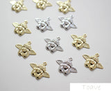 10pcs Copper Plated 18K Angel Cupid Pendant