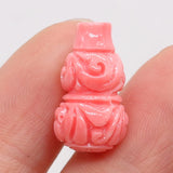 10pcs Coral Pixiu Loose Bead Bracelet Men's Women's Elastic Rope Reiki DIY