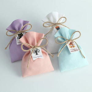 10pcs Halloween Patten Cotton Bag for Candy and Gifts