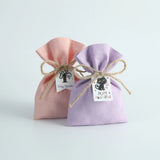 10pcs Halloween Cotton Bag for Candy Chocolate Gift Small Pouches