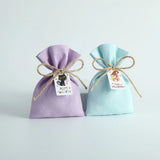 10pcs Halloween Cotton Bag for Candy Chocolate Gift Small Pouches