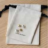 10pcs Cotton Drawstring Pouch Gift Bags Linen Jewelry Display Xmas Wedding DIY