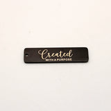 10pcs Created Charm Stainless Steel Charms Created With a Purpose Pendant