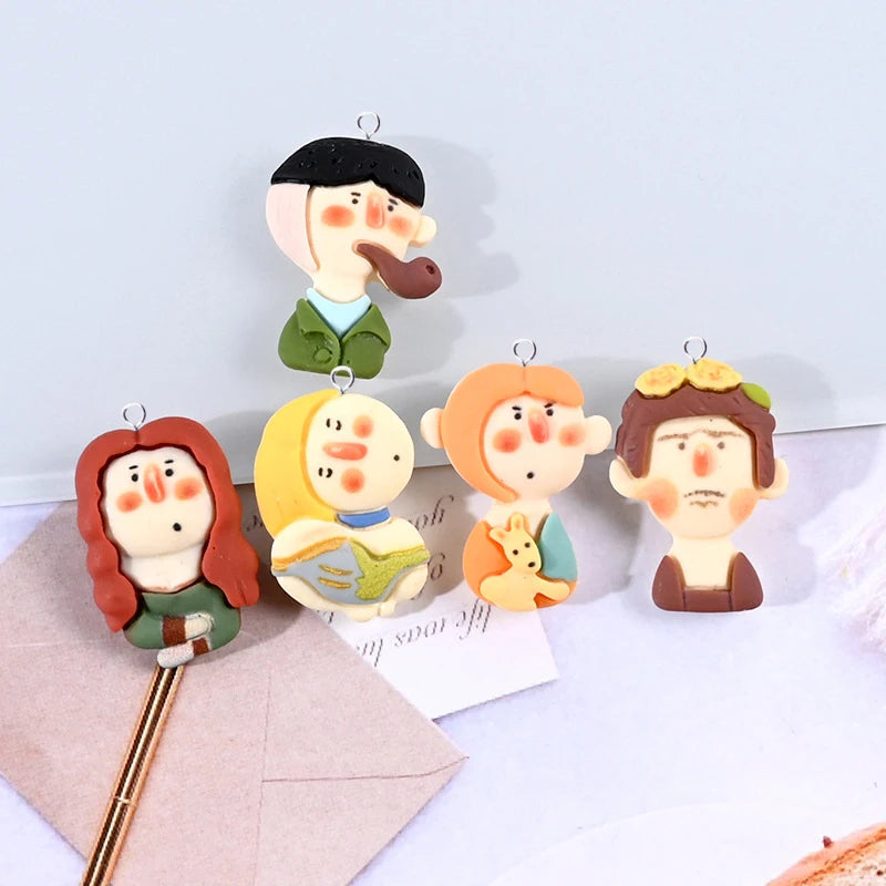 10pcs Resin Charms Craft for Jewelry Making Pendant Earring DIY C628