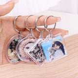 10pcs Transparent Photo Keychain DIY Personalized Acrylic Picture