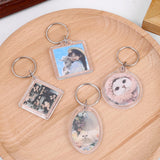 10pcs Transparent Photo Keychain DIY Personalized Acrylic Picture