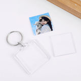 10pcs Transparent Photo Keychain DIY Personalized Acrylic Picture