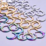 10pcs Stainless Steel Cat On Moon Charm for Earrings DIY Jewelry Making