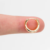 10pcs Criss Cross Hoop Earrings 14mm, Huggie Earrings
