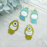 10pcs Cartoon Animal Enamel Pendant Metal Charm DIY Jewelry Accessory
