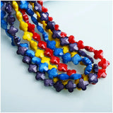 10pcs Crystal Clover Beads 16mm Colorful Lucky Charm DIY Jewelry Findings