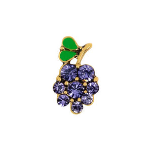 10pcs Crystal Grapes Floating Charms for Glass Locket