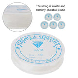 10pcs Elastic Beading Thread for Jewelry Making 0.4-1mm 5-24m