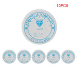 10pcs Elastic Beading Thread for Jewelry Making 0.4-1mm 5-24m