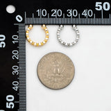 10pcs CZ Adjustable Ear Cuffs, Gold/Rhodium Plated Brass Earrings