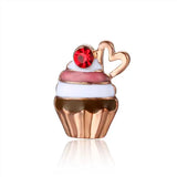 10pcs Cupcake Charms for Glass Locket Watch Necklace