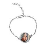 10pcs Personalized Photo Glass Chain Bracelet Bangle Birthday Gift