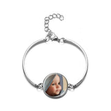 10pcs Personalized Photo Glass Chain Bracelet Bangle Birthday Gift