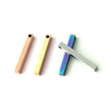 10pcs Stainless Steel Engravable Bar Pendant for Necklace Keychains