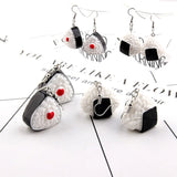 10pcs Sushi Rice Ball Resin Charms Earring Keychain Necklace Pendant