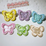 10pcs Acrylic Butterfly Charms for Jewelry Making Colorful Insect Pendant C1298