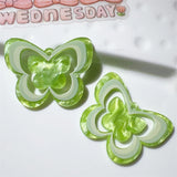 10pcs Acrylic Butterfly Charms for Jewelry Making Colorful Insect Pendant C1298