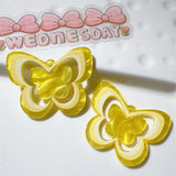 10pcs Acrylic Butterfly Charms for Jewelry Making Colorful Insect Pendant C1298